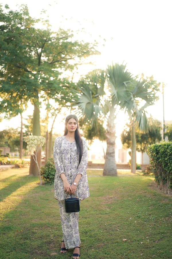 SNOW LEOPARD COORD SET