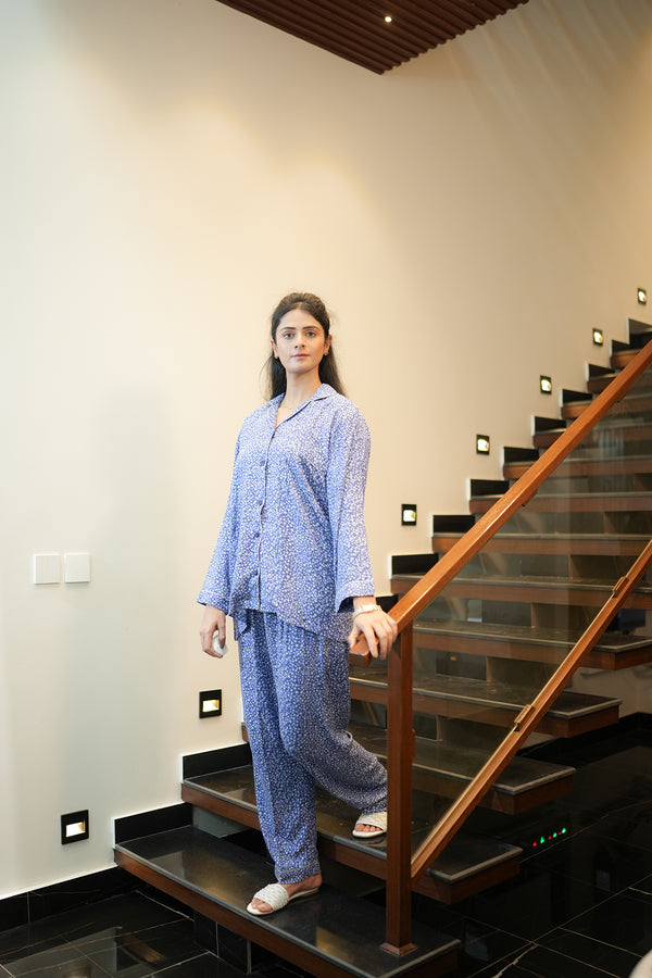 INDIGO DAZE LINEN PJ SET