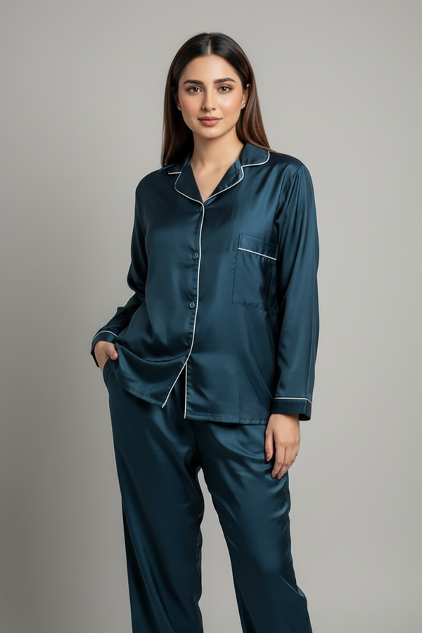 AZURE DREAM SILK PJ SET
