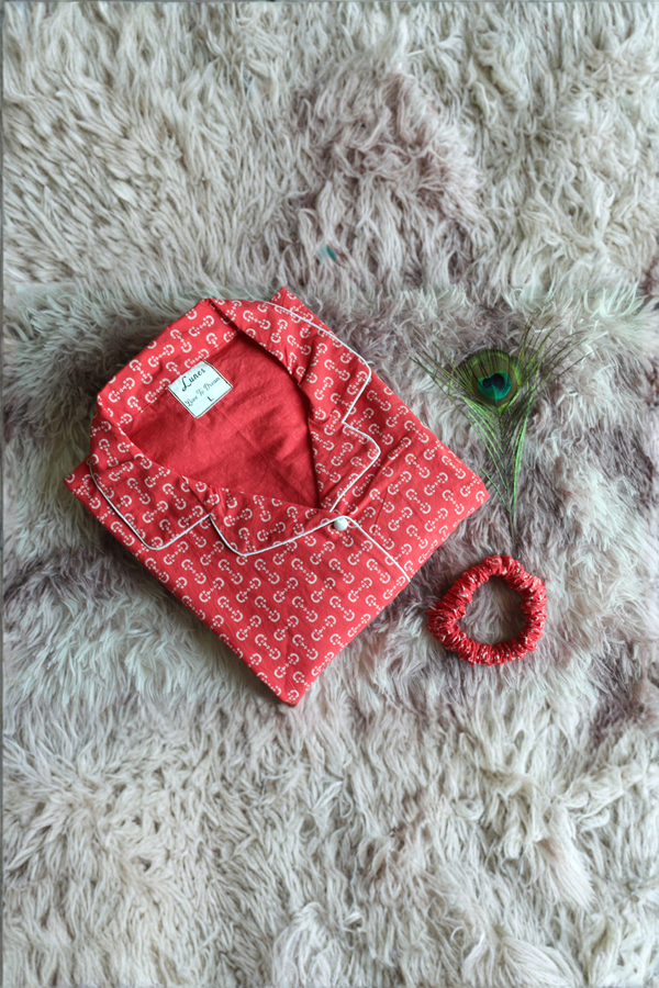 CHERRY CRAZE COTTON PJ SET